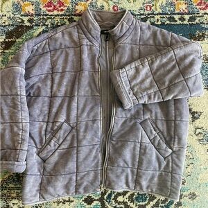 Gray Quilted Jacket